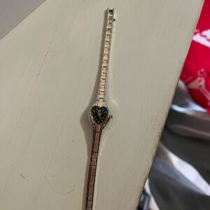 Elegant Two-Tone Heart-Shaped Watch